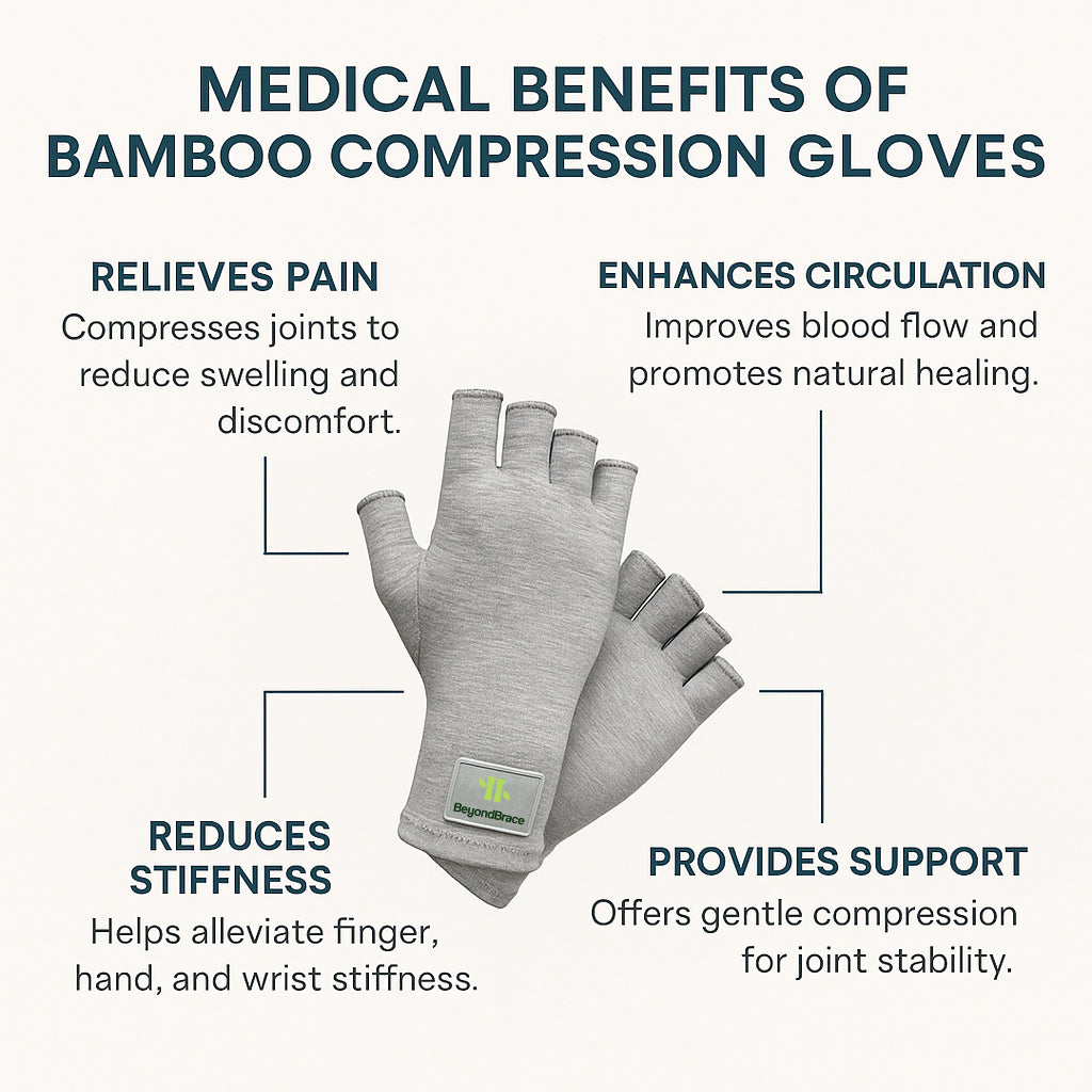 Bamboo Compression Relief Gloves